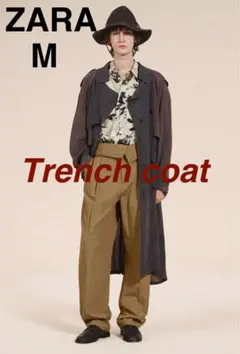 LIMITED EDITION】コート レザーカラートレンチコート ZARA LIMITED
