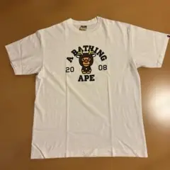 A BATHING APE Tシャツ XL ホワイト 2008