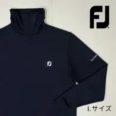 【美品】フットジョイ　FJ ネイビー タートルネックシャツ M モックネック