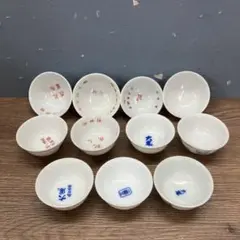 明治〜大正　幻の窯元　源六窯　染付富士松文角取形小鉢　珍味皿　36点！　料理屋 明治〜大正 幻の窯元 源六窯 染付富士松文角取形小鉢 珍味皿 36点