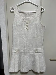 KLEIN PLUSのオフホワイトミニワンピース