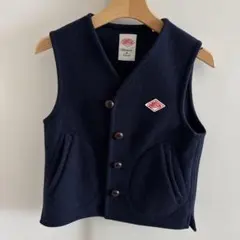USED品 DANTON ネイビー ウールベスト