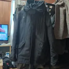 タケオキクチのダークグレー フード付き モッズコート ＸＬサイズ