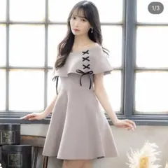 evelyn オフショルリボンワンピース 最終値下げ