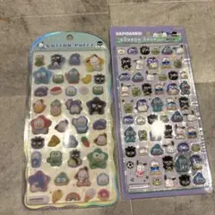 正規品サンリオはぴだんぶいボンボンドロップシールコットンパフィセット