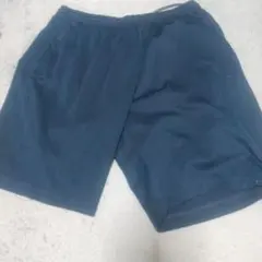 ダークブルー ショートパンツ ポリエステル メンズ ハーフパンツ
