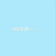 ☺︎様専用ページ　※他の方はご遠慮ください