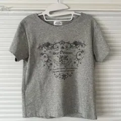 グレー 半袖 Tシャツ プリントロゴ