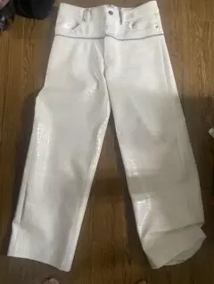GOAR クロコ型押し ホワイト パンツ - メルカリ