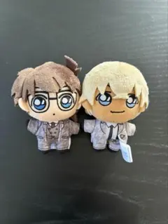 名探偵コナン ぬいぐるみ マスコット 2点セット