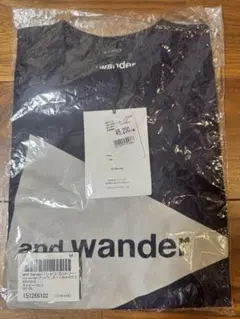 【新品未開封】and wander Tシャツ ネイビー M 新品