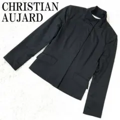 CHRISTIAN AUJARD スタンドカラージャケット 黒 36 B9720のサムネイル