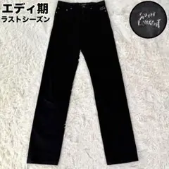 美品 サンローランパリ エディ期 刺繍 ラストシーズン 16AW スキニーデニム