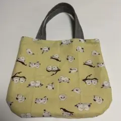 シマエナガ柄ミニバッグ