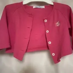 familiar ピンク カーディガン 70