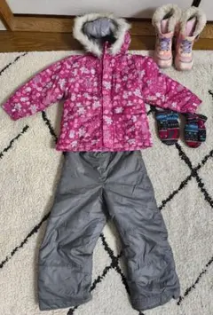 ★良品 CCLTEAM スノー ウェア キッズ 110 ジャケット ブーツ一式