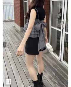 バックリボンビスチェ