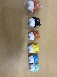 カラフルキャラクター フィギュア 6体セット