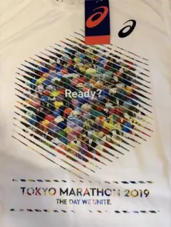 【新品タグ付】東京マラソン2019 公式Tシャツ アシックス Sサイズ 限定のサムネイル