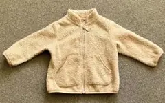 ユニクロ　UNIQLO ベージュ フリースジャケット 80cm