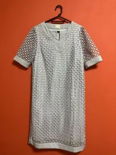 Mサイズ Liala×PG レース ひざ丈 ワンピース 半袖 リアラバイピージー