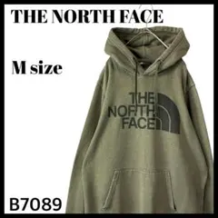 THE NORTH FACE ザノースフェイス ビッグロゴ パーカー カーキ M