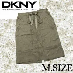 r43〚DKNY〛 タイトスカート カーキ Mサイズのサムネイル