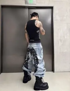 Chrome hearts x Evisu デニム opium y2k　swag Chrome hearts x Evisu デニム opium y2k swag - メルカリ