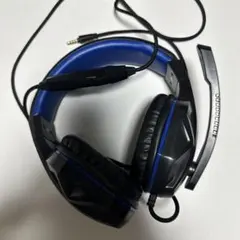 ゲーミングヘッドセット ブラック ブルー