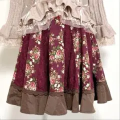 axes femme 薔薇 レース　スカート 姫カジ レトロ ヴィンテージ 風