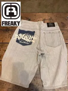FREAKY フリーキー バギー デニムショーツ B系 HIPHOPのサムネイル