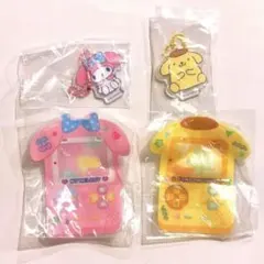 PVCクリアケースつき アクリルチャーム ゲーム機デザイン 2点セット