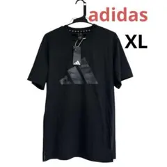 お値下げ 新品未使用 adidas カモフラージュロゴ Tシャツ 黒 タグ付き