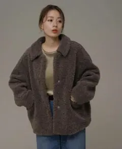 プードルボアエリツキブルゾン