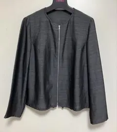 Leilian レリアン　ノーカラージップアップブルゾン　サイズ9 長袖