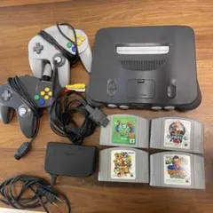 【動作確認済】NINTENDO64 本体 コントローラ　ソフト　マリオカート
