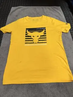 Under Armour イエロー Tシャツ M プロジェクトロックモデル