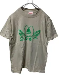 【00s】Y2K 平成レトロ 鈴蘭モチーフ プリント 半袖Tシャツ ベージュのサムネイル