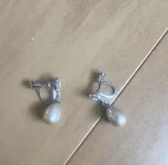 ホワイトパール ドロップイヤリング