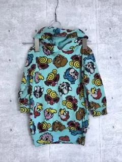 HYSTERIC MINI 古着 ミニちゃん キャラ 総柄 スウェットパーカー