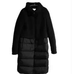 Herno ブラック ロングダウンコート