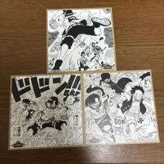 ONE PIECE 麦わらストア 特典 ミニ色紙 3枚セット