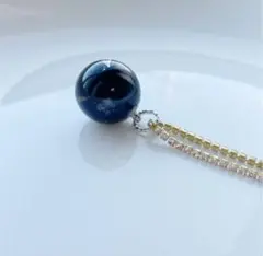 天然石 オニキス 丸型ペンダントトップ