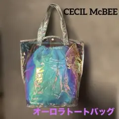 CECILMcBEE セシルマクビー　オーロラ　クリア　トートバッグ 巾着付きのサムネイル