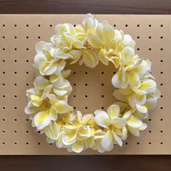 1873 フラダンス　タヒチアン　レイポー　プルメリア　ヘッドバンド　ハワイ