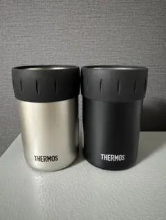 サーモス 保冷缶ホルダー 350ml缶用 シルバー ブラック