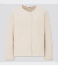 UNIQLO ボアフリースクルーネックカーディガン