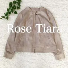 ローズティアラ　バックフリルジャケット 2XL 46 ライダース　大きいサイズ