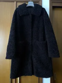ZARA風 プードルファー テディベア コート　エコファーコート