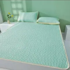 冷却マットレスカバ－　キルティングマットレスパット　シングルサイズ　ラテックス